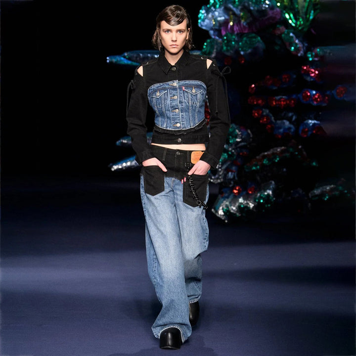 Kvinder Bred Jeans Stilla
