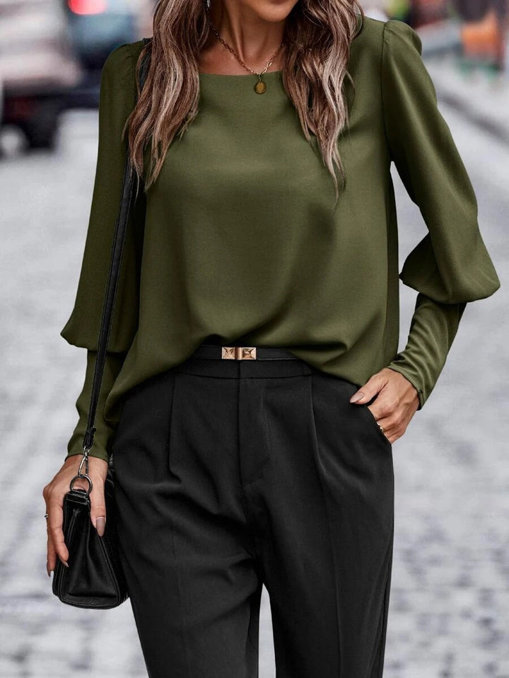 Damer Elegant og alsidig bluse med puffærmer Stilla