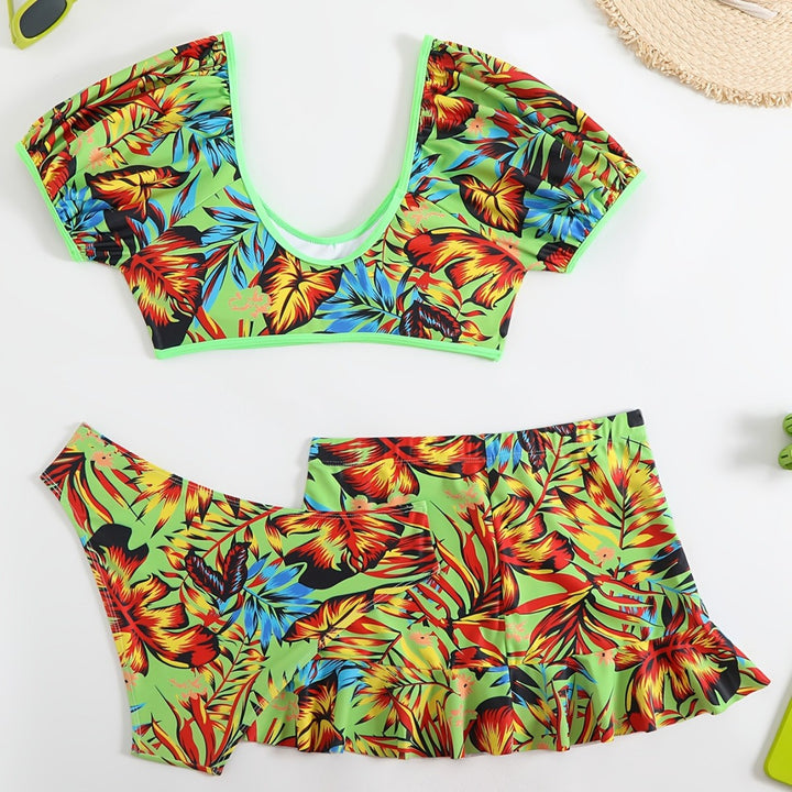 Dame Off-Shoulder Strandtop med svajende Skørt Stilla