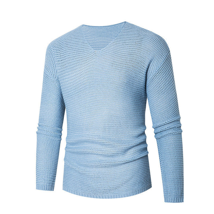 Herrer Let V-hals Strikpullover Stilla