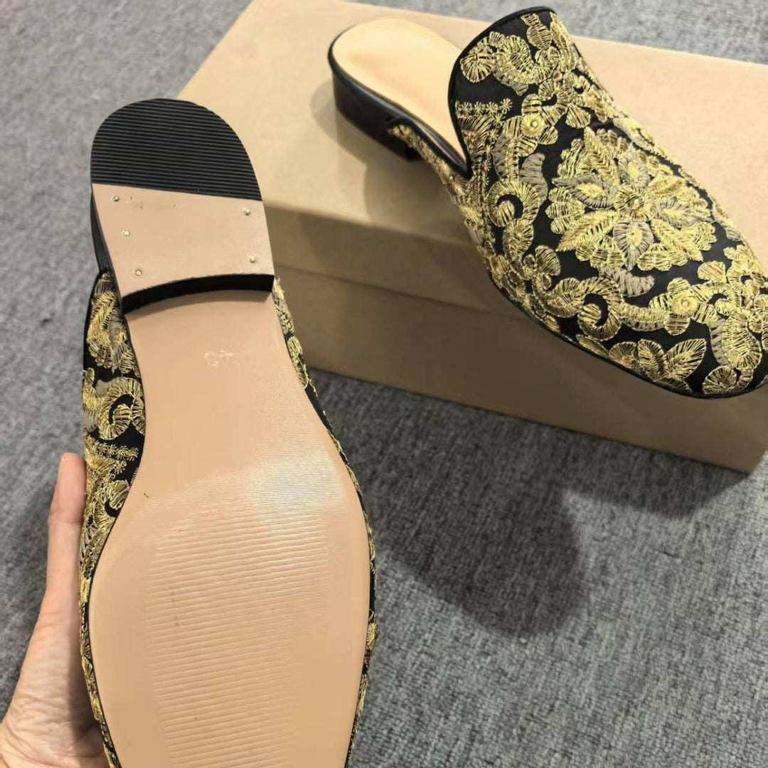 Femme Artisanal Bestickte Mules Stilla