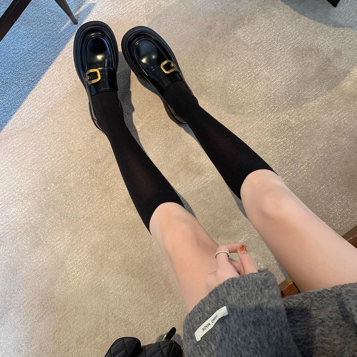 Dame Chic Spænde-detalje Platform Slipper Stilla