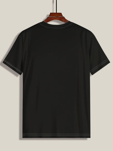 Herren T-Shirt med iøjnefaldende camouflage-tryk og kraftfuld skrift Stilla