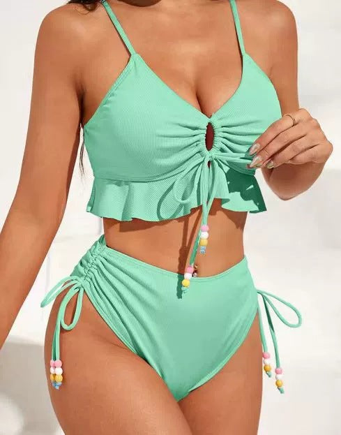 Dame Rynke højtaljet Bikini Sæt Stilla 1750840002