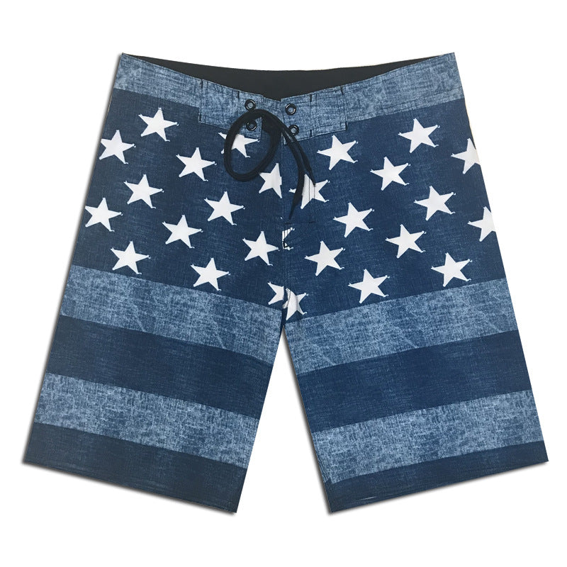 Herren Surf-Shorts i Vintage-stripe-look Stilla