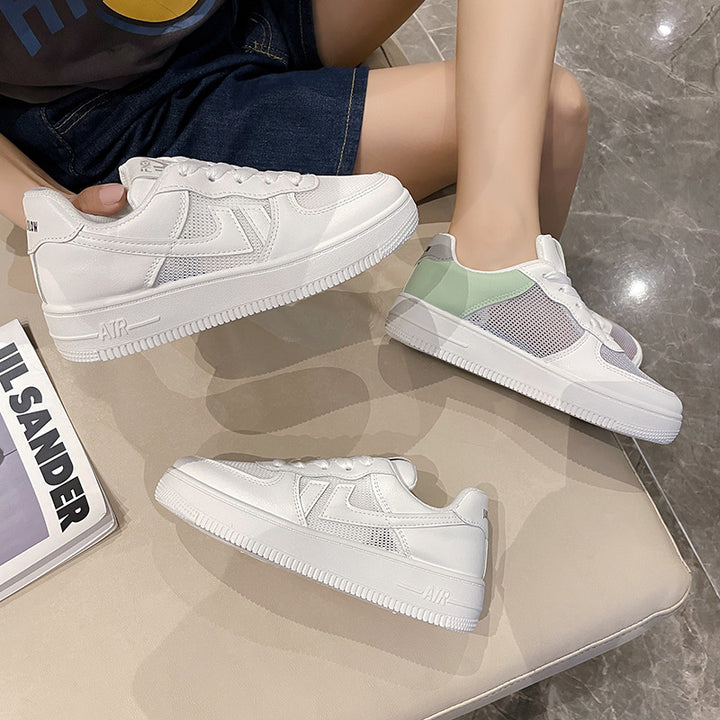 Kvindernes Åndbare Sneakers med stabiliserende Gummisål og innovativ Mesh-Overflade Stilla
