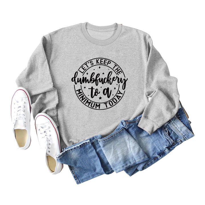 Kvinders grafiske sweatshirt med motiverende print Stilla