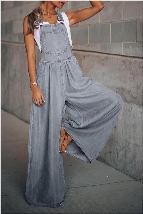 Femme Vidde-Ben Denim Overalls Stilla