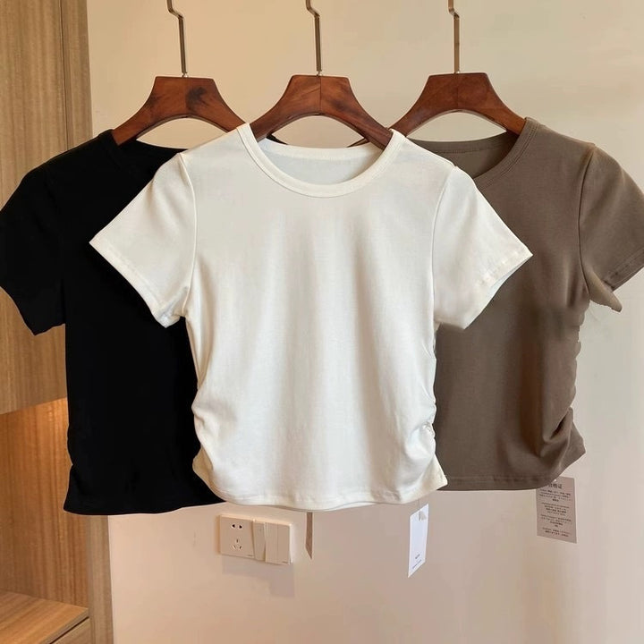 Dame Casual Rynk Kortærmet T-shirt Stilla