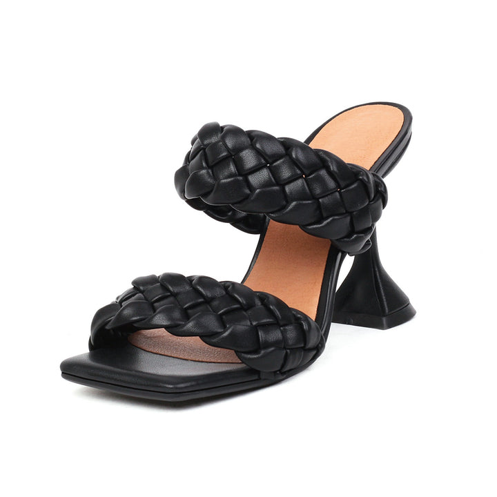 Femme Sculpted Heeled Slide Sandle Stilla