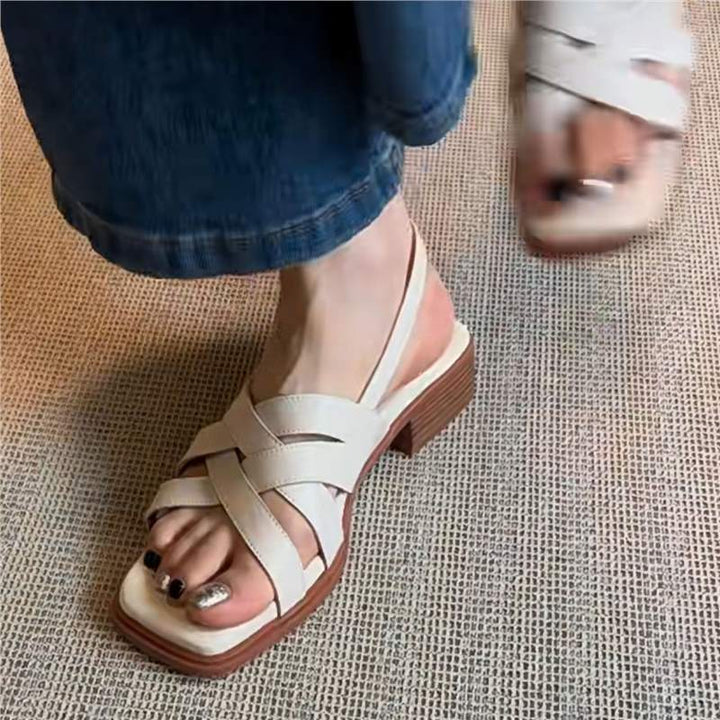 Dame Slingback Sandaler med elegant remdesign og komfortabel blokhæl Stilla