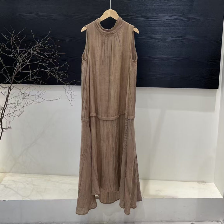 Femme Chic Lagdelt Maxi Kjole Stilla