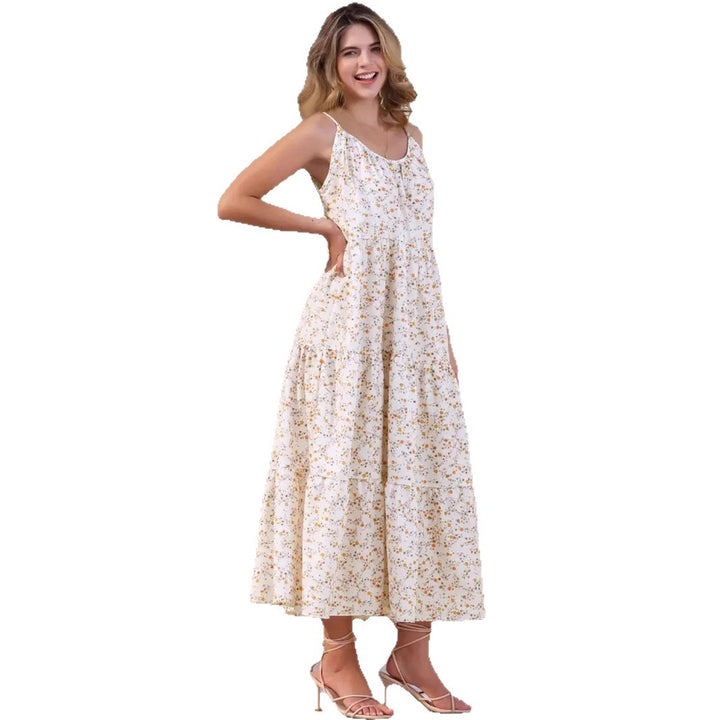Dame Floral Maxi Sommerkjole Stilla