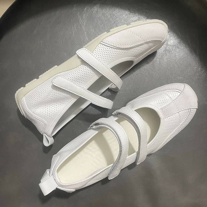 Dame Åndbare Mary Jane Sneakers med Krydsrem Design Stilla