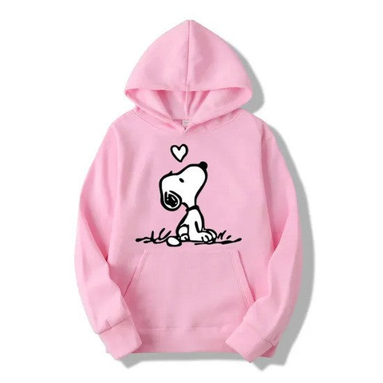 Kvinders hoodie med sød Snoopy motiv Skovae