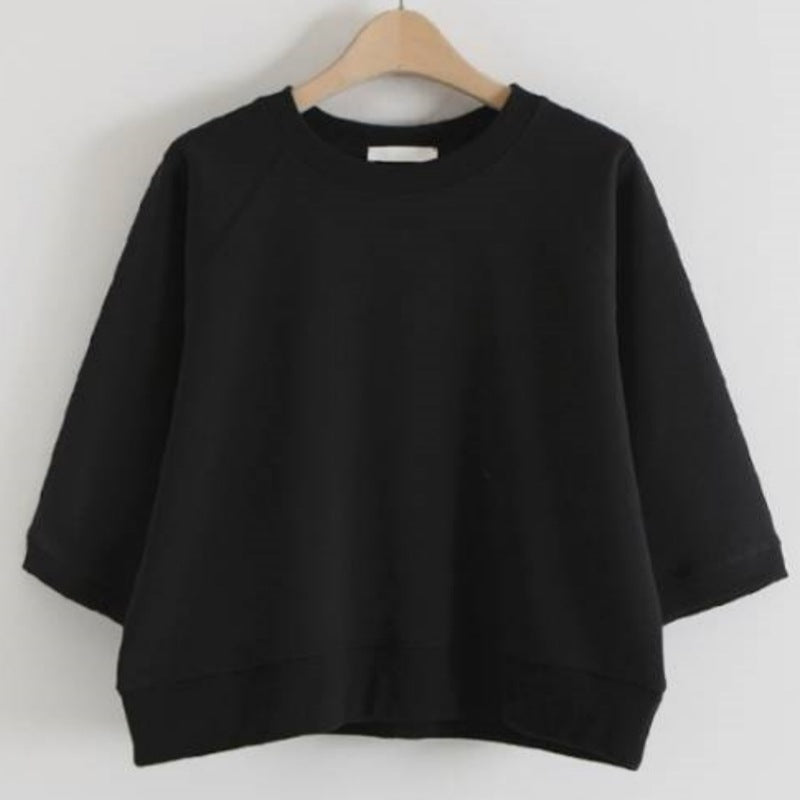 Dame casual sweatshirt med 3/4 ærmer Stilla