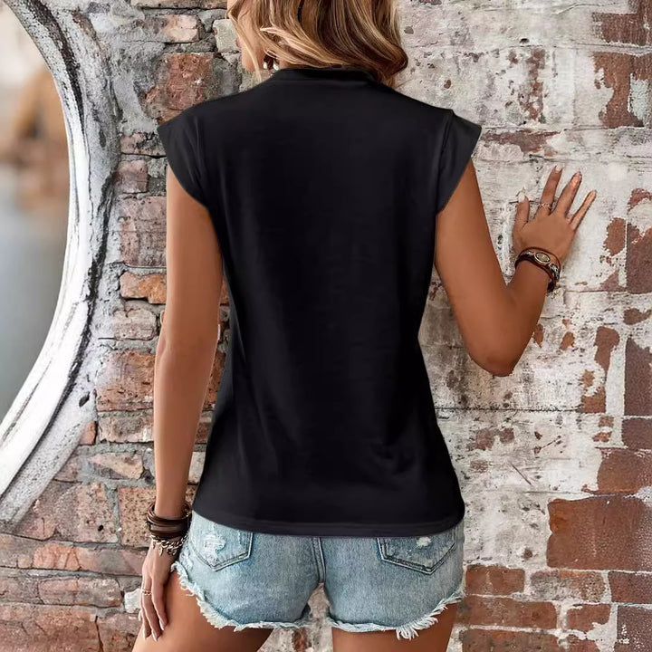 Dame Trendy T-shirt med skulderfremhævende snit Stilla