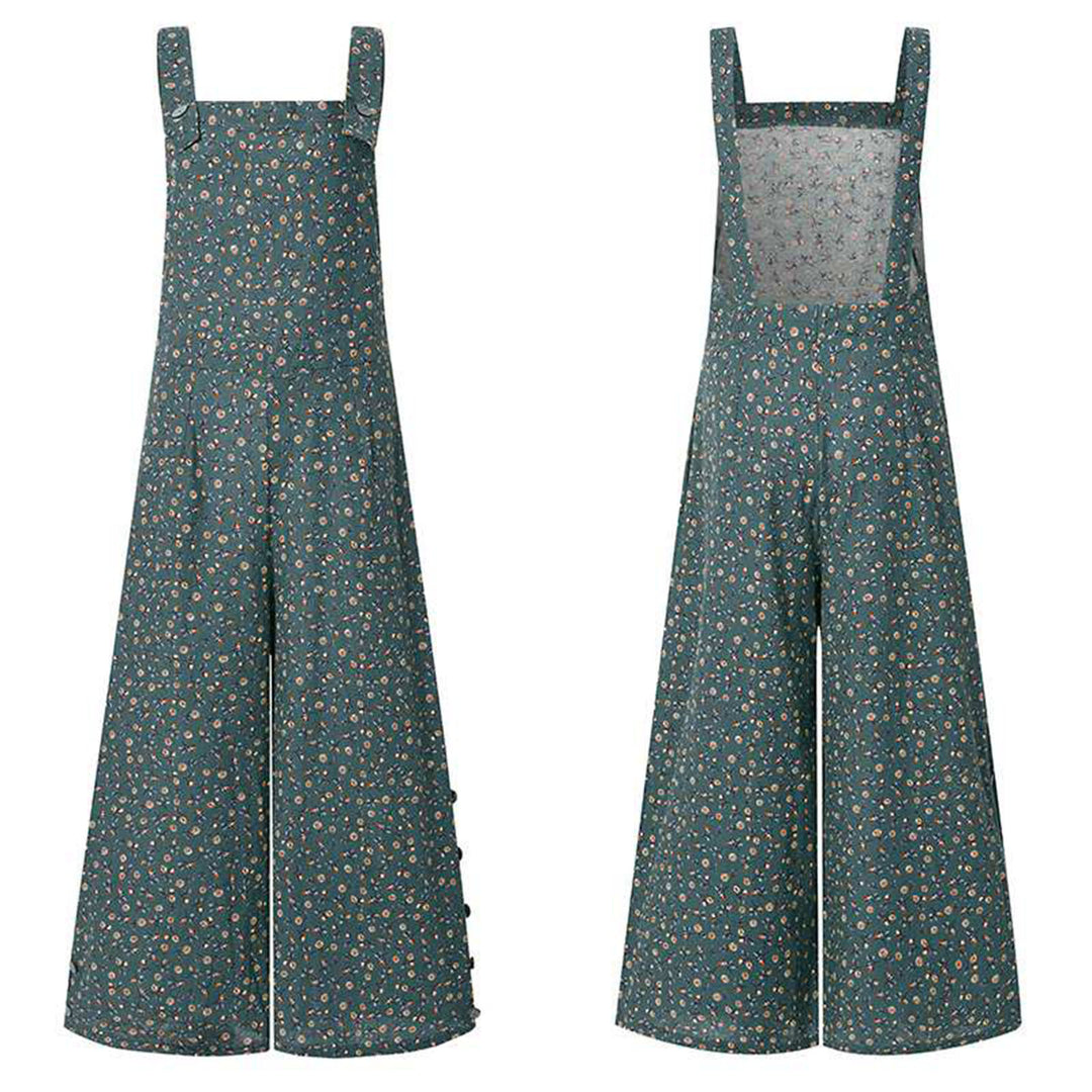 Femme Stilfuld Vidbenet Overalls-Jumpsuit Stilla