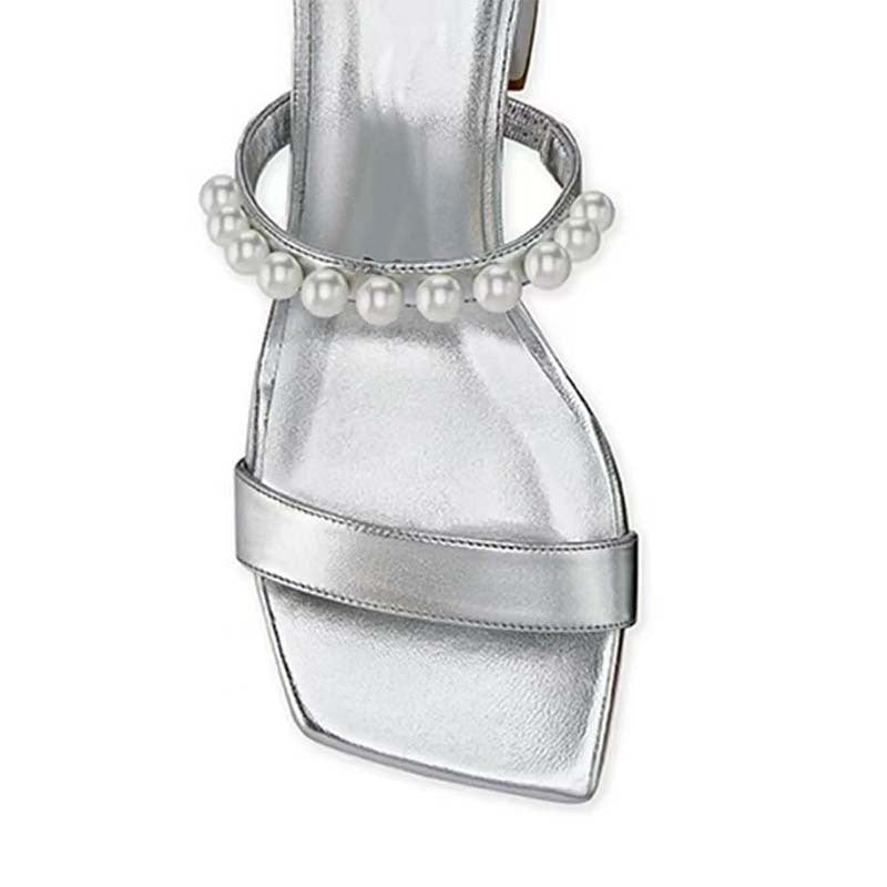 Dame Elegante Blokhæl Slide Sandaler Stilla