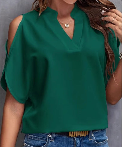 Dame Elegant Kold-Skulder Bluse Stilla