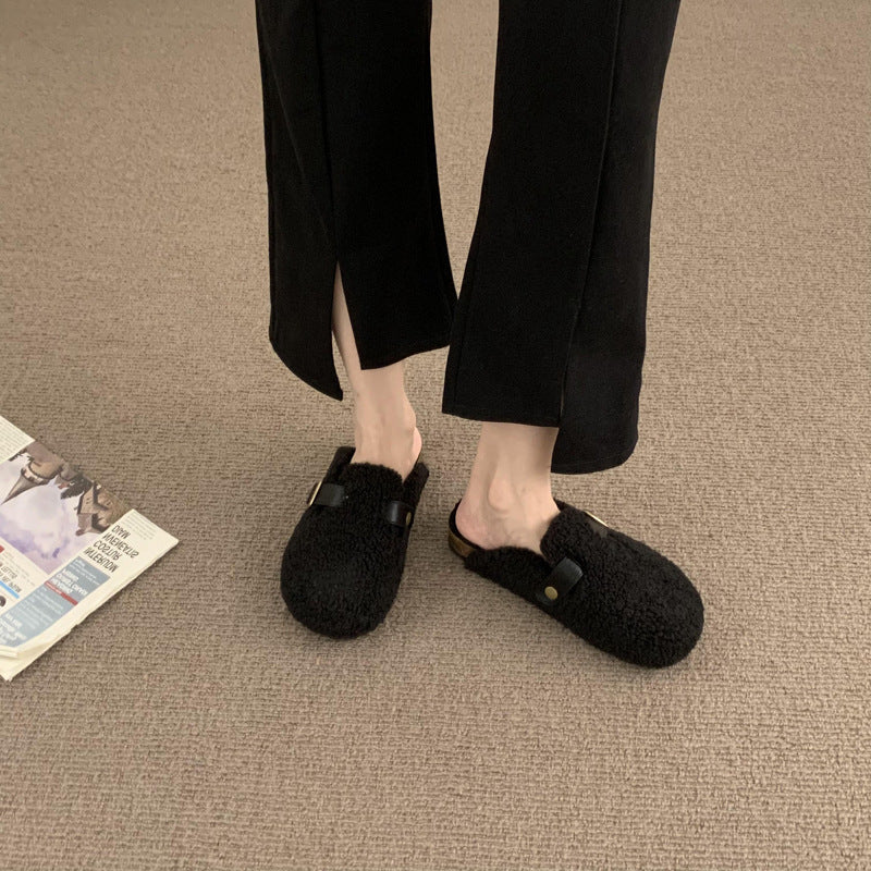 Dame Behagelige Fleeceforede Slippers Mules Stilla