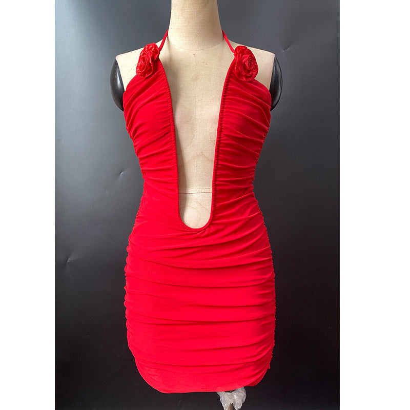 Stilla | Fangende Spaghetti Strop Backless Kjole