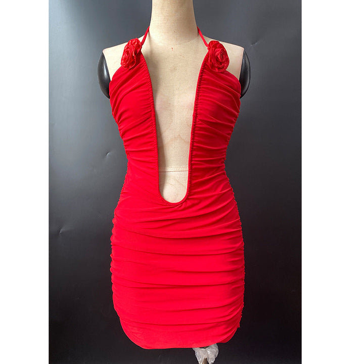 Stilla | Fangende Spaghetti Strop Backless Kjole