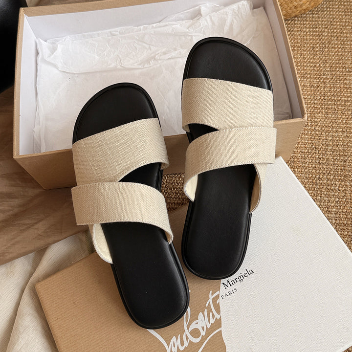 Femme Fritid Slide Sandaler Stilla