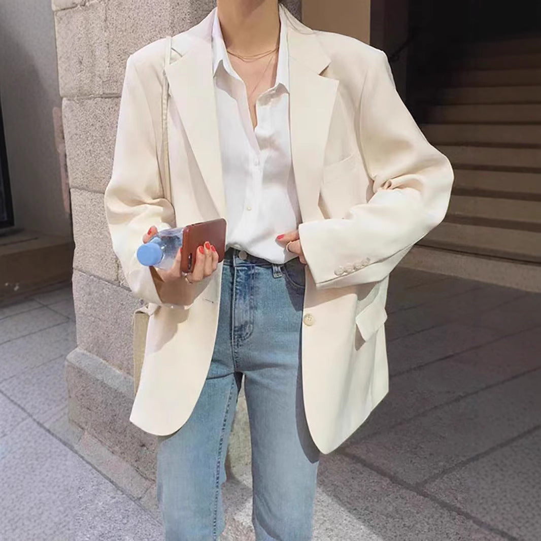 Damer elegant oversized blazer med casual snit og fine detaljer Stilla
