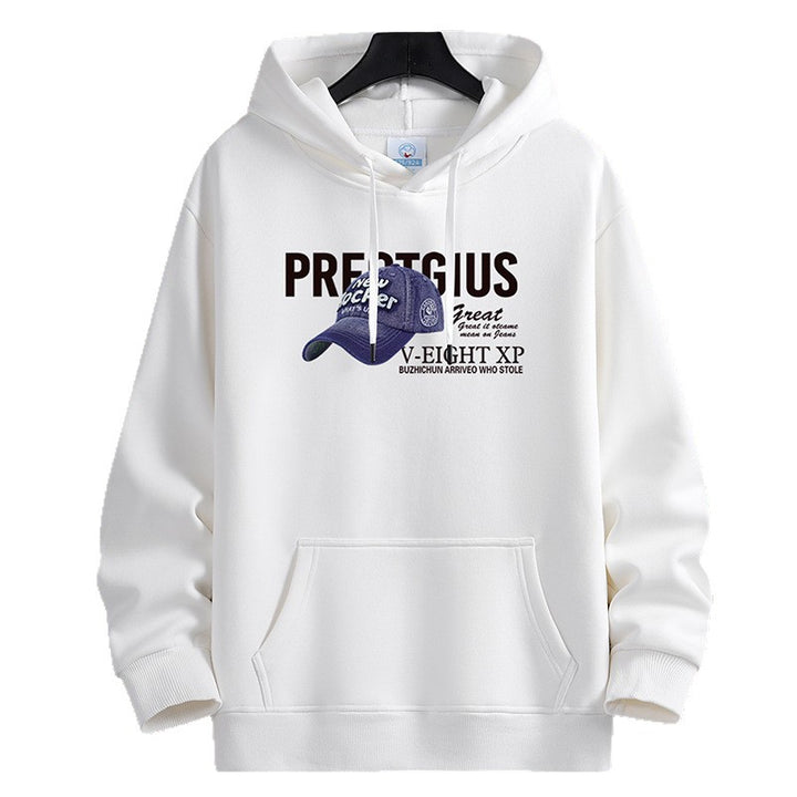 Dame Hoodie med kreativt grafisk design og praktiske kængurulommer Skovae