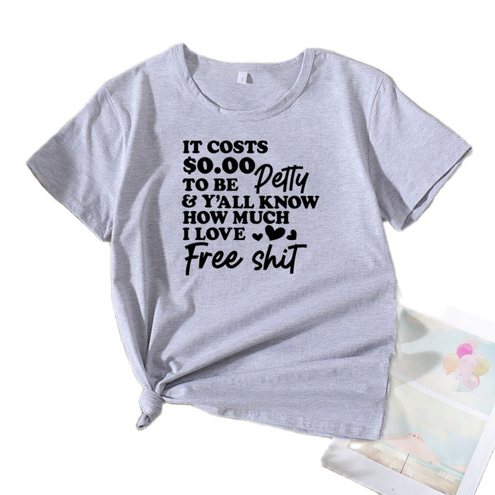 Dame Fritid Sjov Slogan T-Shirt Stilla