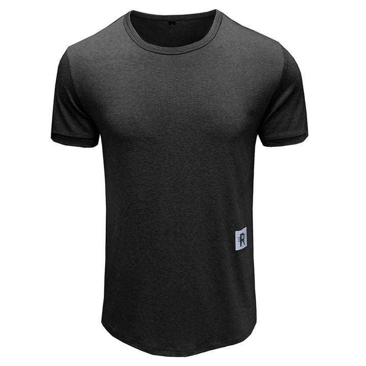 Herrer Rund hals T-shirt med åndbar bomuld Stilla