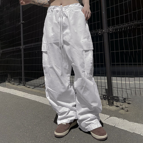 Damen Cargo-Hose mit elastischem Bund und praktischen Seitentaschen Skovae