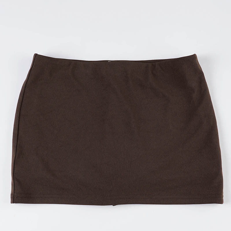 Dame Sporty Mini-Skirt med elastisk talje og funktionelt design Skovae