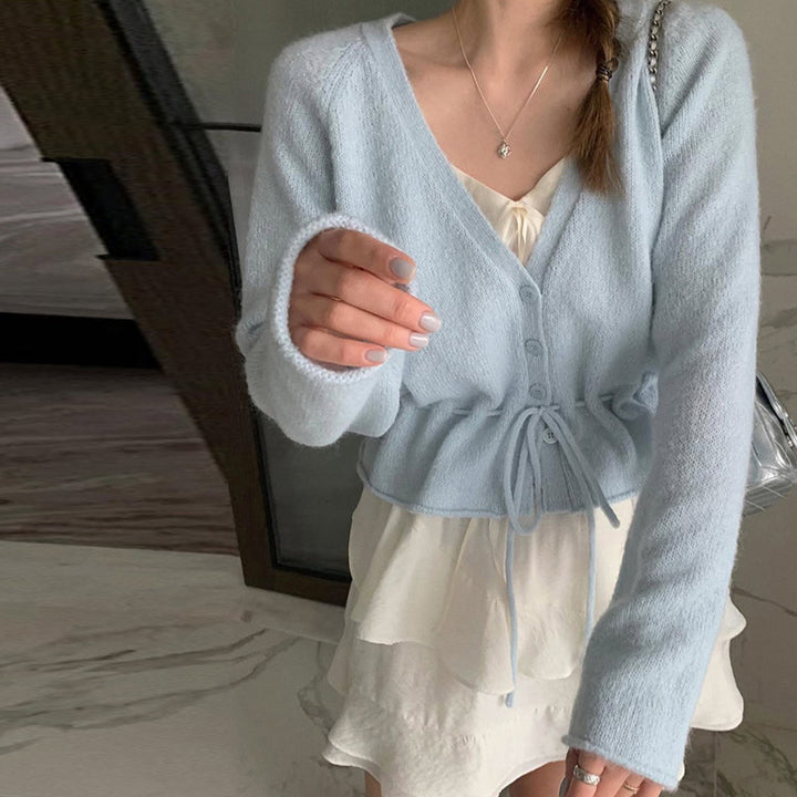 Kvinders cardigan med skræddersyet design og bindebælte Stilla