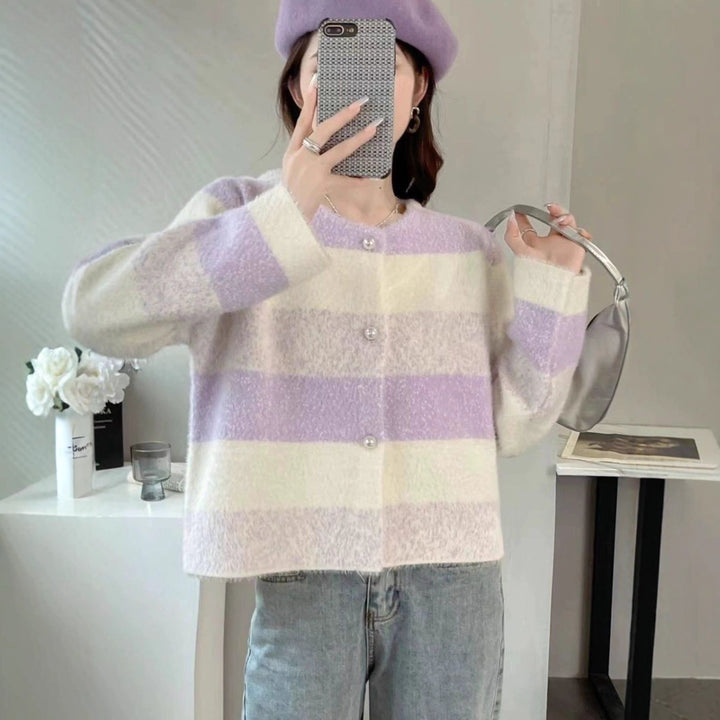 Kvindernes hyggelige cardigan med perleknapper Stilla