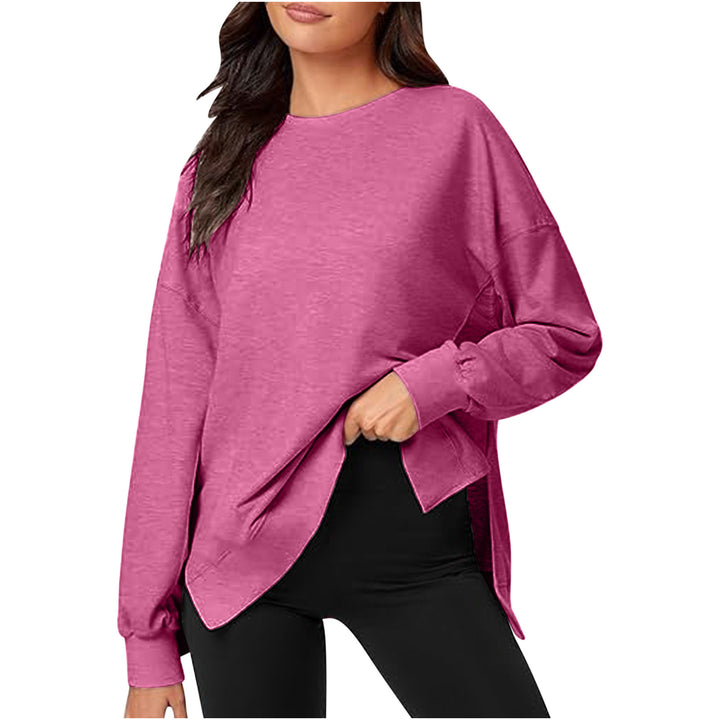 Dame afslappet sweatshirt med moderne snit Stilla