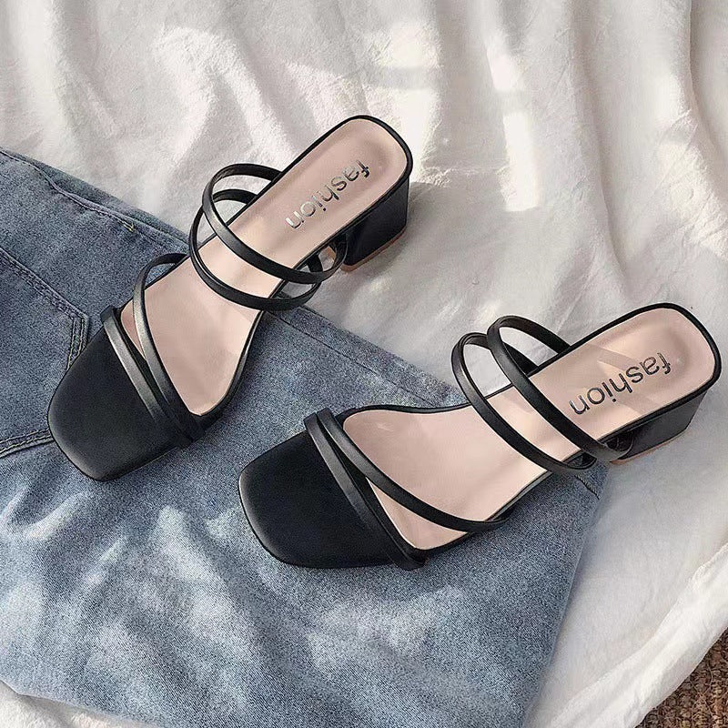 Dame Elegante Sandaler med moderigtigt sløjfedesign og komfortabel blokhøjde Stilla
