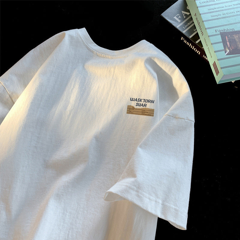 Dame T-shirt med moderne grafiktryk og afslappet skæring Stilla
