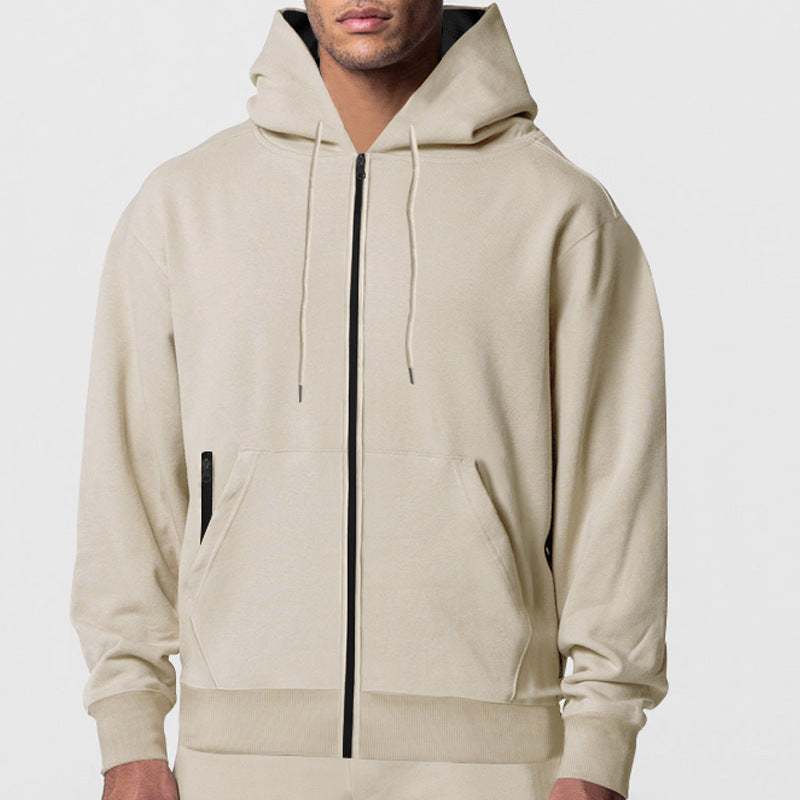 Herre Sporty Hoodie med praktiske lommer og kvalitets fleece Stilla