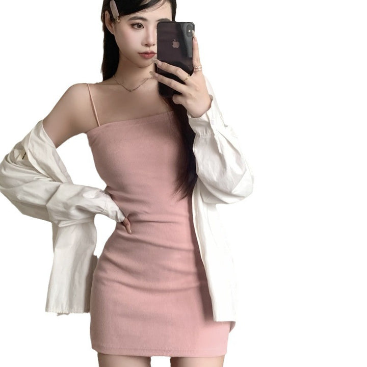 Femme Ribbede Bodycon Mini Kjole Stilla