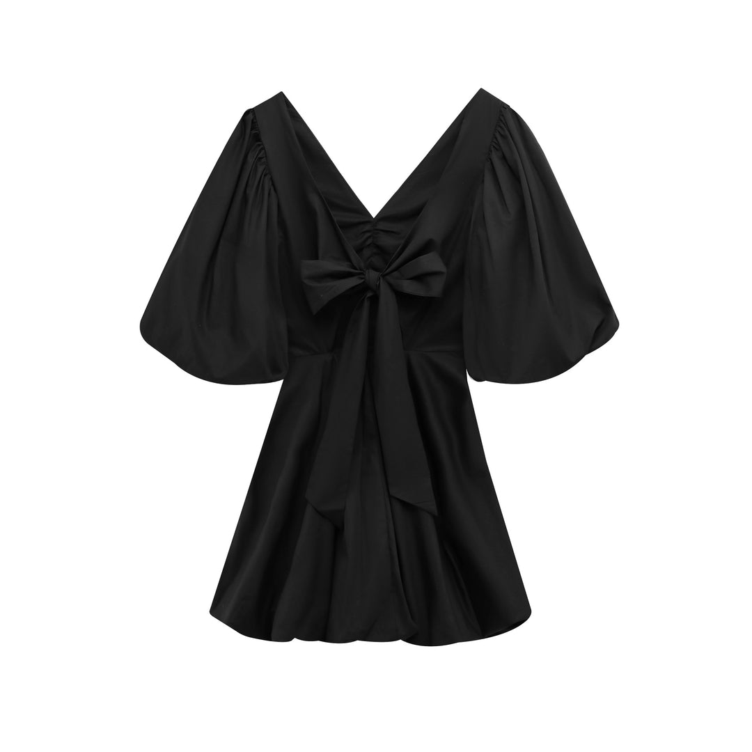 Femme Elegante Tie-Back Flare Kjole Stilla