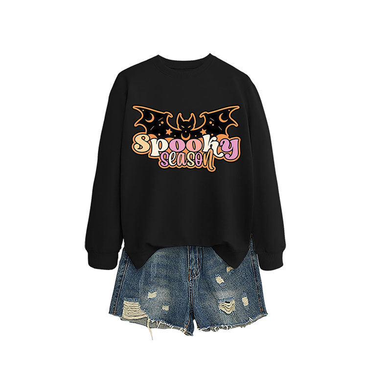 Kvinders sweatshirt med kreativ Halloween-design Stilla