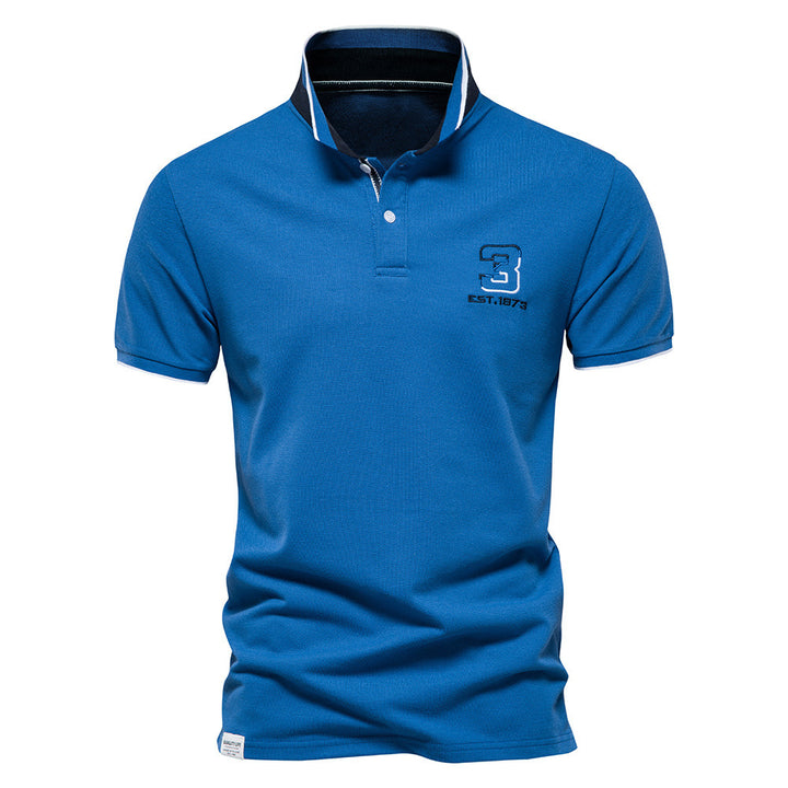 Herre poloshirt i åndbart bomuld med moderigtigt krave Stilla