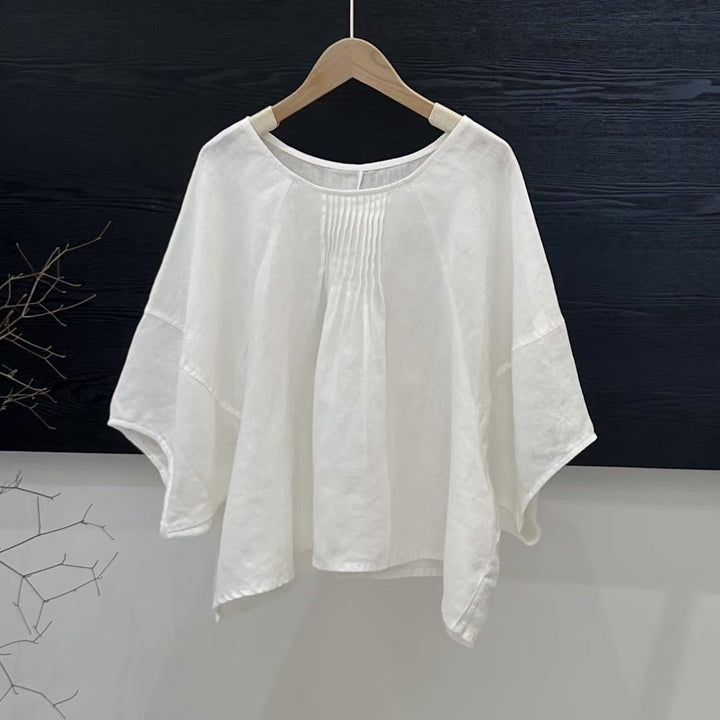 Femme Relaxed Fit Plissé-Tunika-Top Stilla