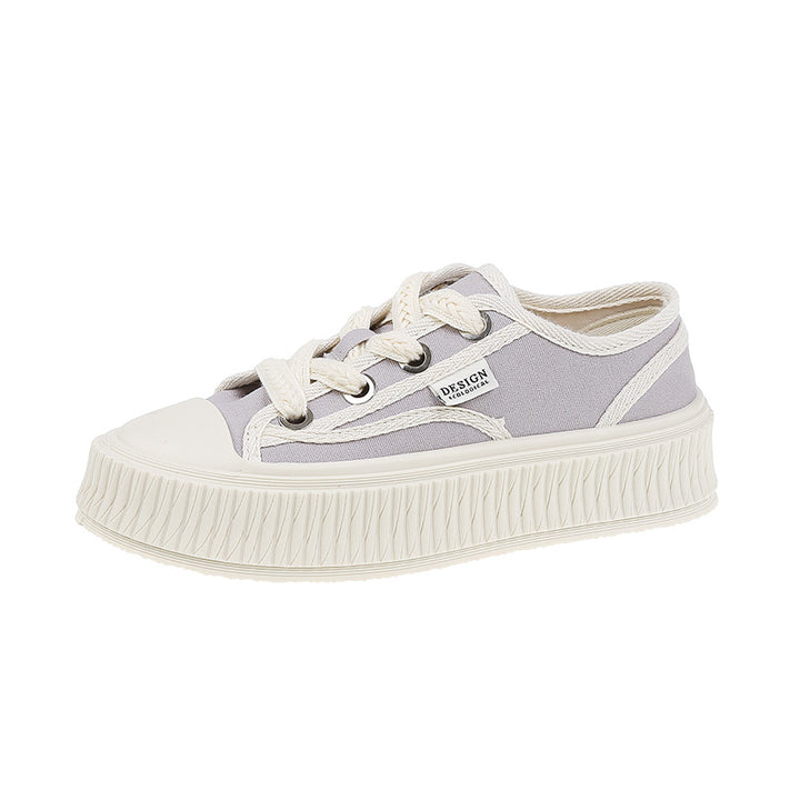 Dame fritidssneakers med elastisk plateau-sål og moderne design Stilla