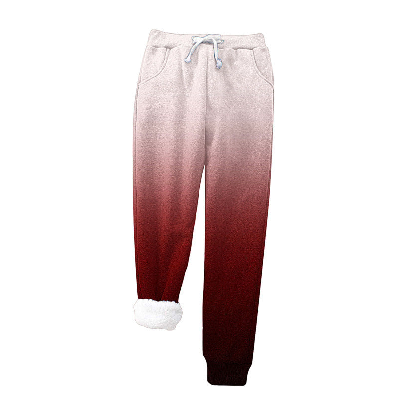 Femme Cozy Fleece-besatte Joggingbukser Stilla