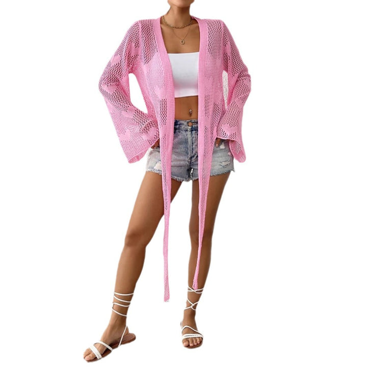 Dame Hækle Strand Cover-Up Cardigan Stilla