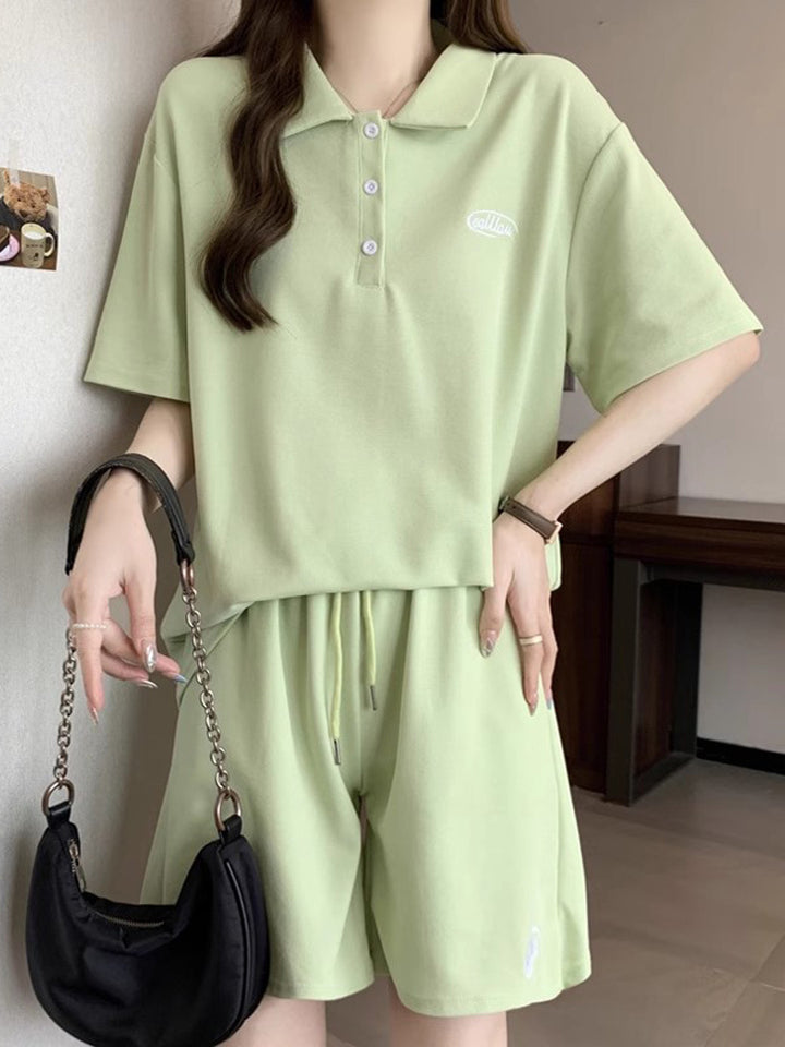 Femme Casual Polo Lounge Set Stilla