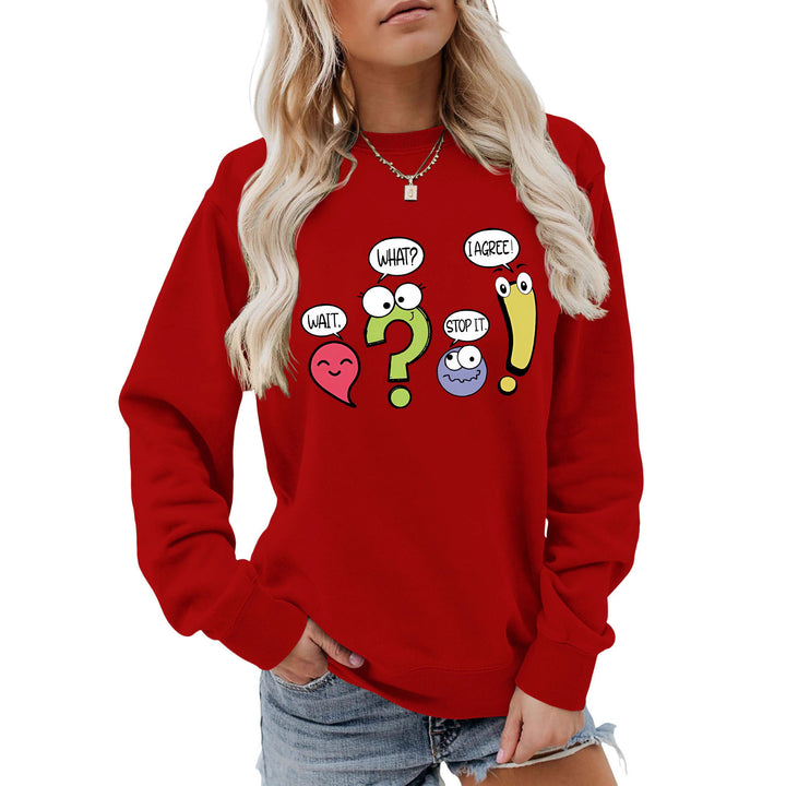 Kvinders afslappede sweater med humoristisk print Stilla